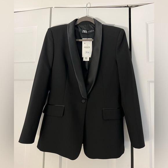 Zara Jackets & Blazers - ZARA Blazer | Size: M | Color: Black | New with Tags